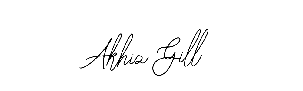 Similarly Bearetta-2O07w is the best handwritten signature design. Signature creator online .You can use it as an online autograph creator for name Akhiz Gill. Akhiz Gill signature style 12 images and pictures png