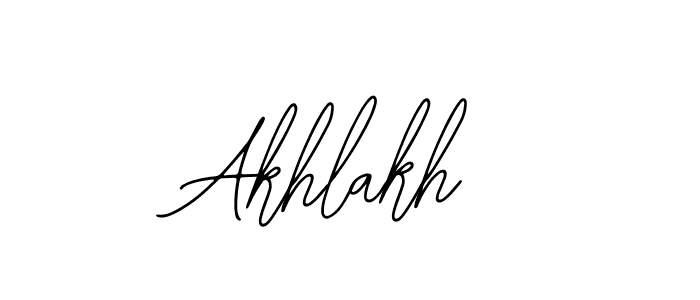 Bearetta-2O07w is a professional signature style that is perfect for those who want to add a touch of class to their signature. It is also a great choice for those who want to make their signature more unique. Get Akhlakh name to fancy signature for free. Akhlakh signature style 12 images and pictures png