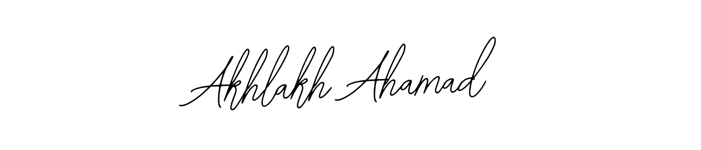 How to make Akhlakh Ahamad name signature. Use Bearetta-2O07w style for creating short signs online. This is the latest handwritten sign. Akhlakh Ahamad signature style 12 images and pictures png