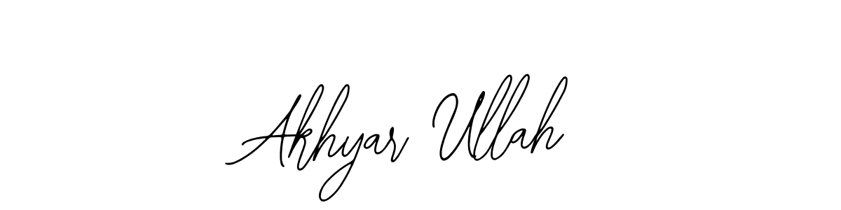 You should practise on your own different ways (Bearetta-2O07w) to write your name (Akhyar Ullah) in signature. don't let someone else do it for you. Akhyar Ullah signature style 12 images and pictures png