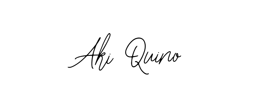 How to make Aki Quino signature? Bearetta-2O07w is a professional autograph style. Create handwritten signature for Aki Quino name. Aki Quino signature style 12 images and pictures png