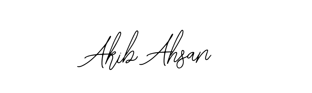 How to make Akib Ahsan name signature. Use Bearetta-2O07w style for creating short signs online. This is the latest handwritten sign. Akib Ahsan signature style 12 images and pictures png