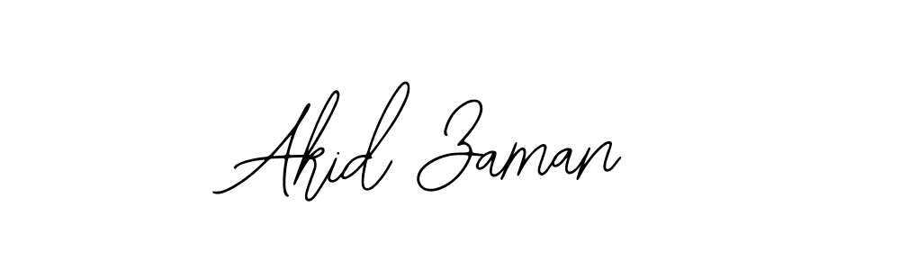 Use a signature maker to create a handwritten signature online. With this signature software, you can design (Bearetta-2O07w) your own signature for name Akid Zaman. Akid Zaman signature style 12 images and pictures png