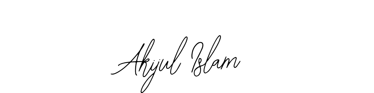 How to make Akijul Islam name signature. Use Bearetta-2O07w style for creating short signs online. This is the latest handwritten sign. Akijul Islam signature style 12 images and pictures png