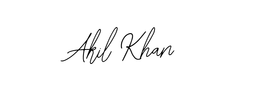 Design your own signature with our free online signature maker. With this signature software, you can create a handwritten (Bearetta-2O07w) signature for name Akil Khan. Akil Khan signature style 12 images and pictures png
