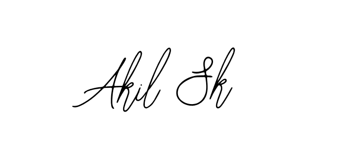 How to make Akil Sk signature? Bearetta-2O07w is a professional autograph style. Create handwritten signature for Akil Sk name. Akil Sk signature style 12 images and pictures png