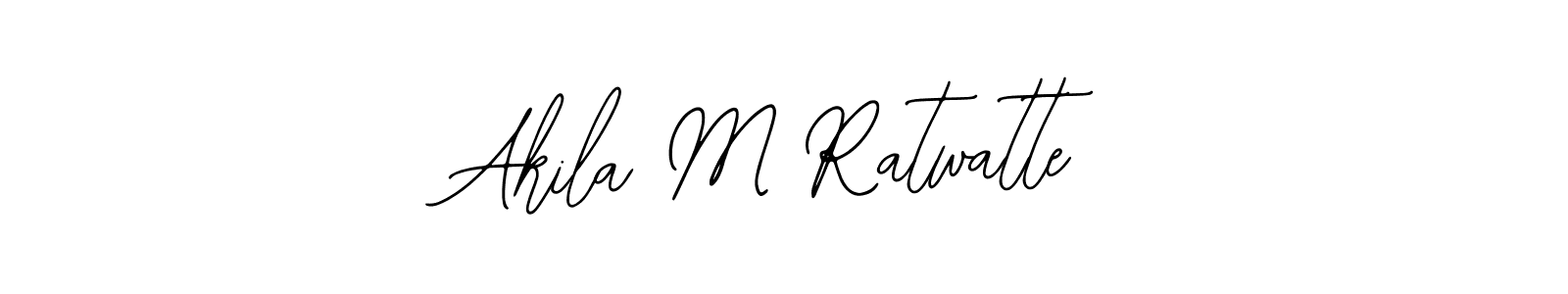 if you are searching for the best signature style for your name Akila M Ratwatte. so please give up your signature search. here we have designed multiple signature styles  using Bearetta-2O07w. Akila M Ratwatte signature style 12 images and pictures png