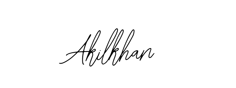 Use a signature maker to create a handwritten signature online. With this signature software, you can design (Bearetta-2O07w) your own signature for name Akilkhan. Akilkhan signature style 12 images and pictures png