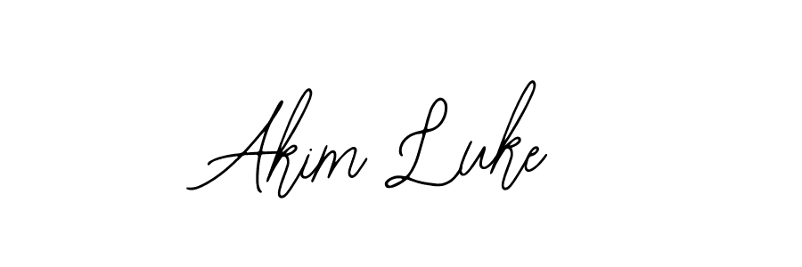 Design your own signature with our free online signature maker. With this signature software, you can create a handwritten (Bearetta-2O07w) signature for name Akim Luke. Akim Luke signature style 12 images and pictures png