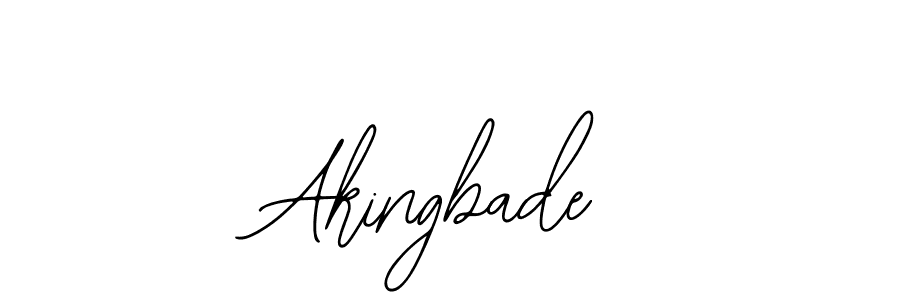 You should practise on your own different ways (Bearetta-2O07w) to write your name (Akingbade) in signature. don't let someone else do it for you. Akingbade signature style 12 images and pictures png