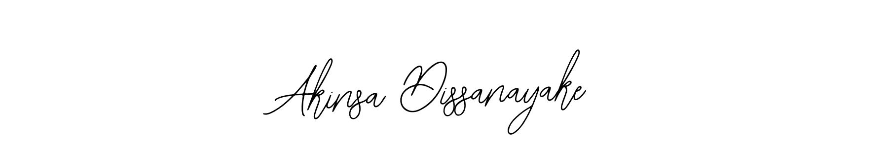 Use a signature maker to create a handwritten signature online. With this signature software, you can design (Bearetta-2O07w) your own signature for name Akinsa Dissanayake. Akinsa Dissanayake signature style 12 images and pictures png