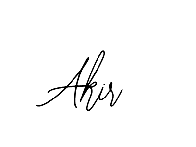 Design your own signature with our free online signature maker. With this signature software, you can create a handwritten (Bearetta-2O07w) signature for name Akir. Akir signature style 12 images and pictures png