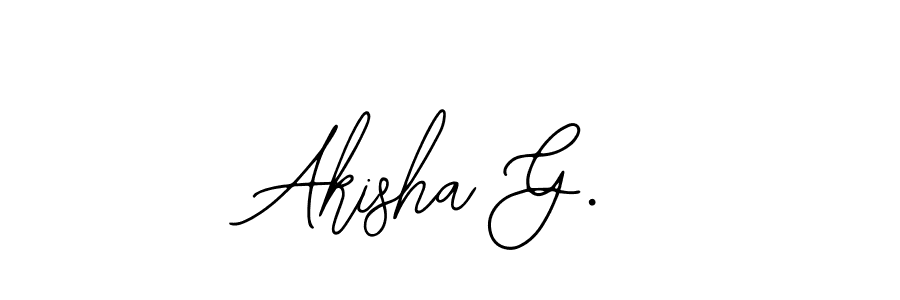 This is the best signature style for the Akisha G. name. Also you like these signature font (Bearetta-2O07w). Mix name signature. Akisha G. signature style 12 images and pictures png