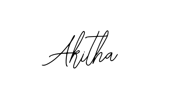 How to make Akitha signature? Bearetta-2O07w is a professional autograph style. Create handwritten signature for Akitha name. Akitha signature style 12 images and pictures png