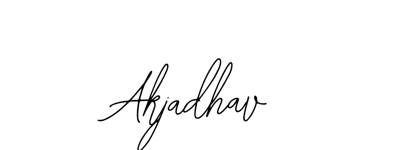 Akjadhav stylish signature style. Best Handwritten Sign (Bearetta-2O07w) for my name. Handwritten Signature Collection Ideas for my name Akjadhav. Akjadhav signature style 12 images and pictures png