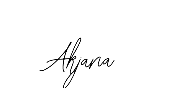 The best way (Bearetta-2O07w) to make a short signature is to pick only two or three words in your name. The name Akjana include a total of six letters. For converting this name. Akjana signature style 12 images and pictures png