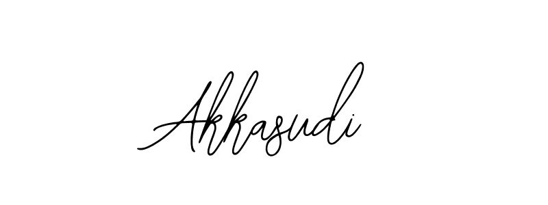 Design your own signature with our free online signature maker. With this signature software, you can create a handwritten (Bearetta-2O07w) signature for name Akkasudi. Akkasudi signature style 12 images and pictures png