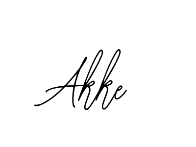 How to make Akke name signature. Use Bearetta-2O07w style for creating short signs online. This is the latest handwritten sign. Akke signature style 12 images and pictures png