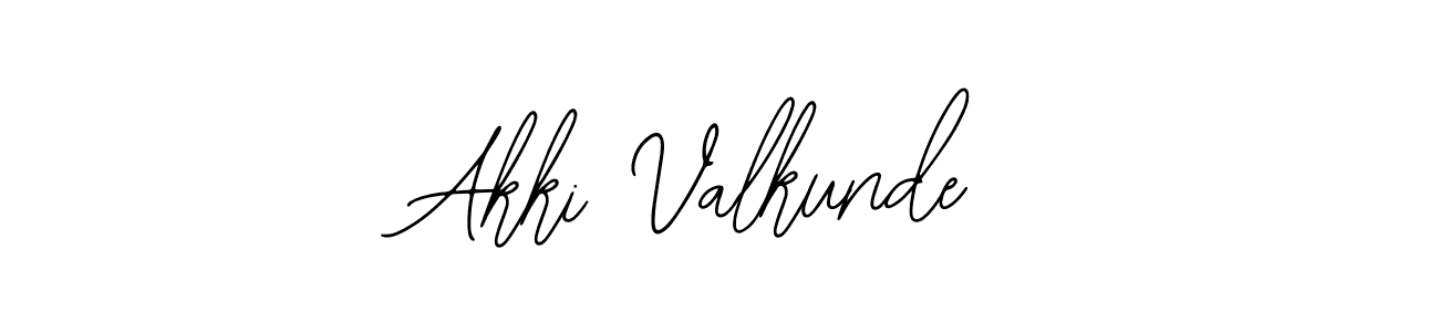 How to make Akki Valkunde signature? Bearetta-2O07w is a professional autograph style. Create handwritten signature for Akki Valkunde name. Akki Valkunde signature style 12 images and pictures png