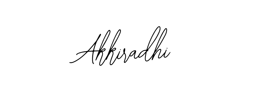 How to make Akkiradhi name signature. Use Bearetta-2O07w style for creating short signs online. This is the latest handwritten sign. Akkiradhi signature style 12 images and pictures png