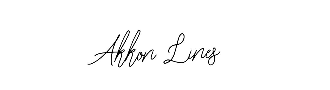 Design your own signature with our free online signature maker. With this signature software, you can create a handwritten (Bearetta-2O07w) signature for name Akkon Lines. Akkon Lines signature style 12 images and pictures png