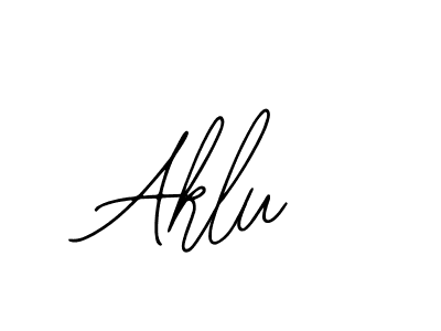 How to make Aklu name signature. Use Bearetta-2O07w style for creating short signs online. This is the latest handwritten sign. Aklu signature style 12 images and pictures png