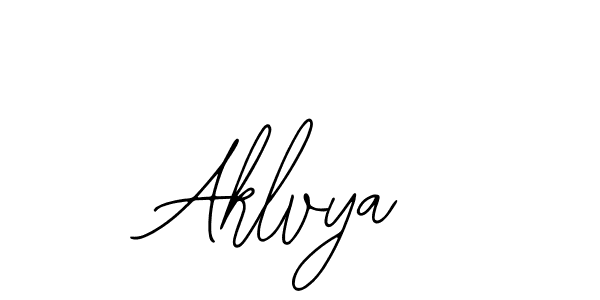 if you are searching for the best signature style for your name Aklvya. so please give up your signature search. here we have designed multiple signature styles  using Bearetta-2O07w. Aklvya signature style 12 images and pictures png