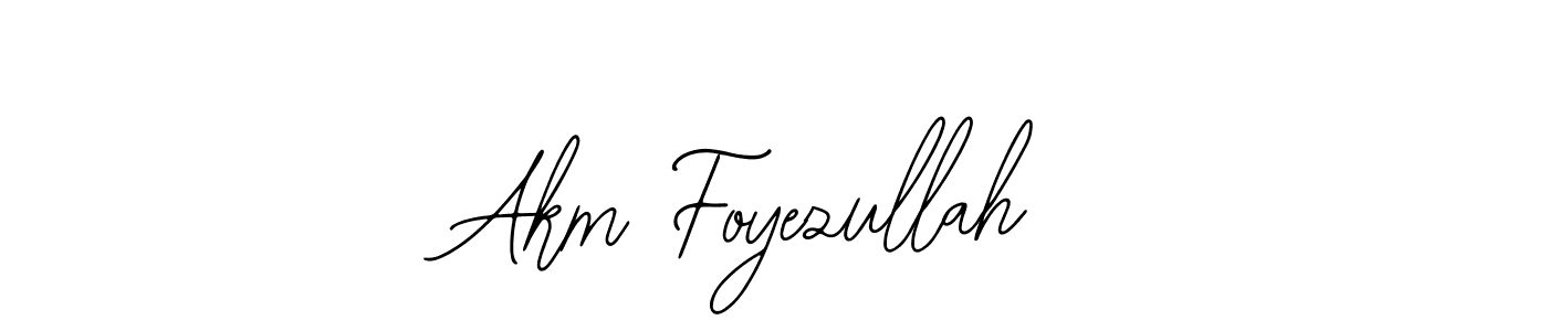 You should practise on your own different ways (Bearetta-2O07w) to write your name (Akm Foyezullah) in signature. don't let someone else do it for you. Akm Foyezullah signature style 12 images and pictures png