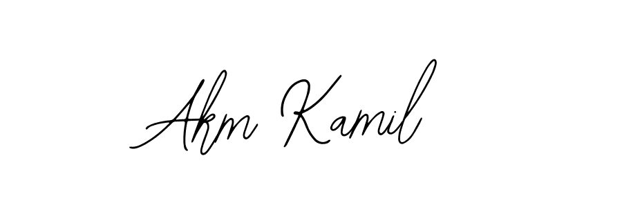 Bearetta-2O07w is a professional signature style that is perfect for those who want to add a touch of class to their signature. It is also a great choice for those who want to make their signature more unique. Get Akm Kamil name to fancy signature for free. Akm Kamil signature style 12 images and pictures png