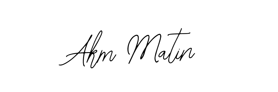 Similarly Bearetta-2O07w is the best handwritten signature design. Signature creator online .You can use it as an online autograph creator for name Akm Matin. Akm Matin signature style 12 images and pictures png