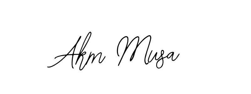 Similarly Bearetta-2O07w is the best handwritten signature design. Signature creator online .You can use it as an online autograph creator for name Akm Musa. Akm Musa signature style 12 images and pictures png