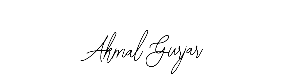 Use a signature maker to create a handwritten signature online. With this signature software, you can design (Bearetta-2O07w) your own signature for name Akmal Gurjar. Akmal Gurjar signature style 12 images and pictures png