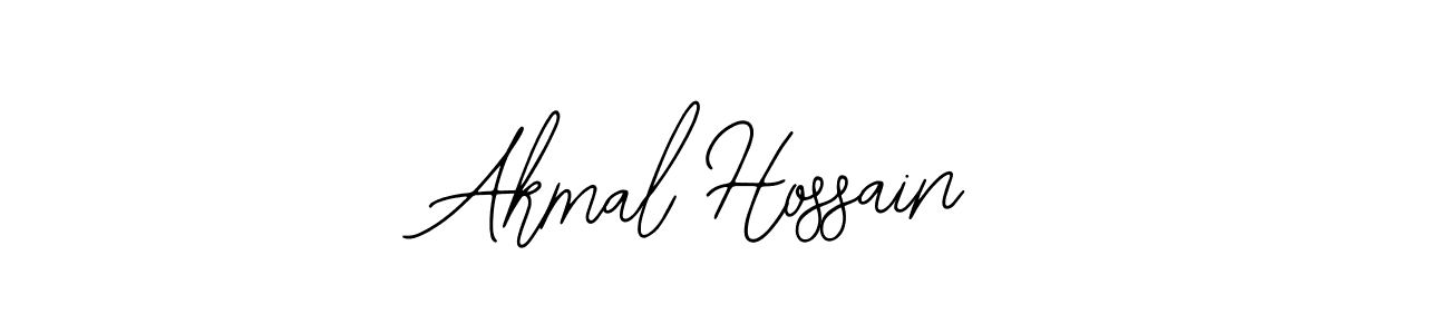 How to make Akmal Hossain name signature. Use Bearetta-2O07w style for creating short signs online. This is the latest handwritten sign. Akmal Hossain signature style 12 images and pictures png