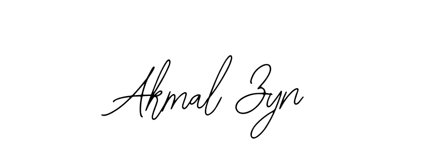 Use a signature maker to create a handwritten signature online. With this signature software, you can design (Bearetta-2O07w) your own signature for name Akmal Zyn. Akmal Zyn signature style 12 images and pictures png