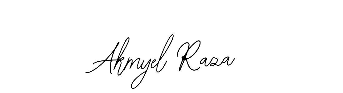 You should practise on your own different ways (Bearetta-2O07w) to write your name (Akmyel Raza) in signature. don't let someone else do it for you. Akmyel Raza signature style 12 images and pictures png