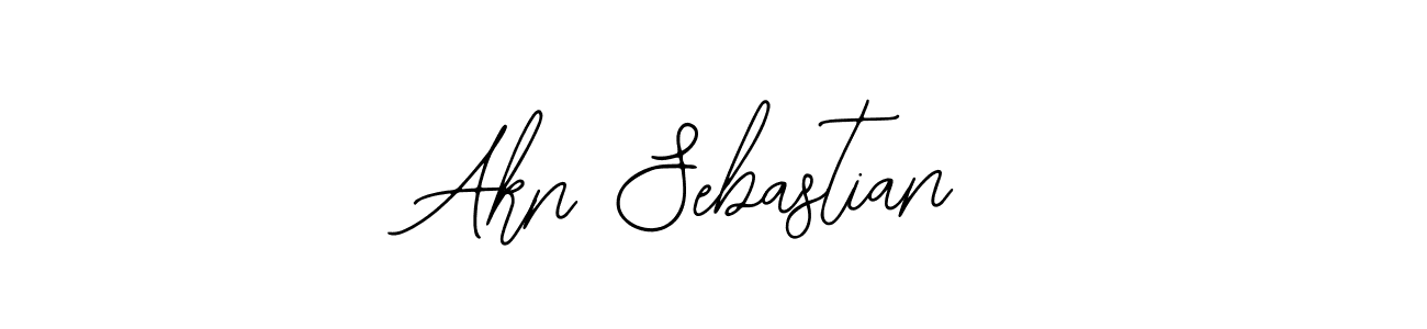 if you are searching for the best signature style for your name Akn Sebastian. so please give up your signature search. here we have designed multiple signature styles  using Bearetta-2O07w. Akn Sebastian signature style 12 images and pictures png