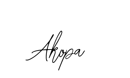 Also we have Akopa name is the best signature style. Create professional handwritten signature collection using Bearetta-2O07w autograph style. Akopa signature style 12 images and pictures png