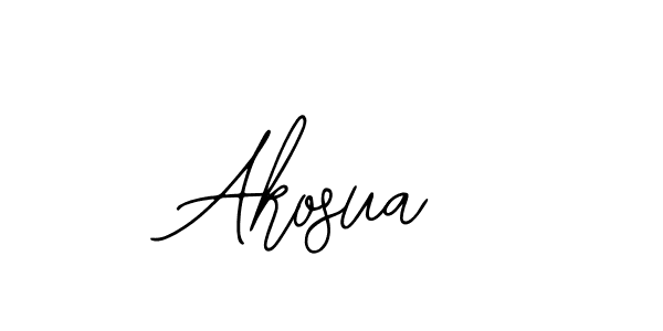 Design your own signature with our free online signature maker. With this signature software, you can create a handwritten (Bearetta-2O07w) signature for name Akosua. Akosua signature style 12 images and pictures png