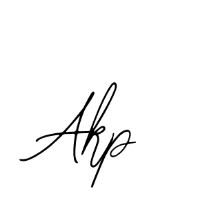 if you are searching for the best signature style for your name Akp. so please give up your signature search. here we have designed multiple signature styles  using Bearetta-2O07w. Akp signature style 12 images and pictures png