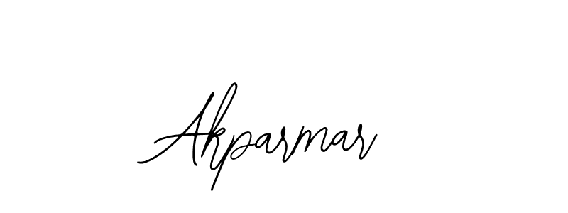 How to make Akparmar name signature. Use Bearetta-2O07w style for creating short signs online. This is the latest handwritten sign. Akparmar signature style 12 images and pictures png