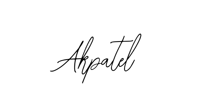 Akpatel stylish signature style. Best Handwritten Sign (Bearetta-2O07w) for my name. Handwritten Signature Collection Ideas for my name Akpatel. Akpatel signature style 12 images and pictures png