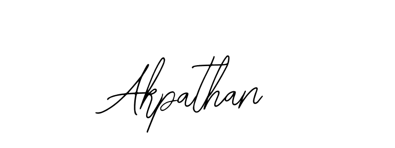 You should practise on your own different ways (Bearetta-2O07w) to write your name (Akpathan) in signature. don't let someone else do it for you. Akpathan signature style 12 images and pictures png
