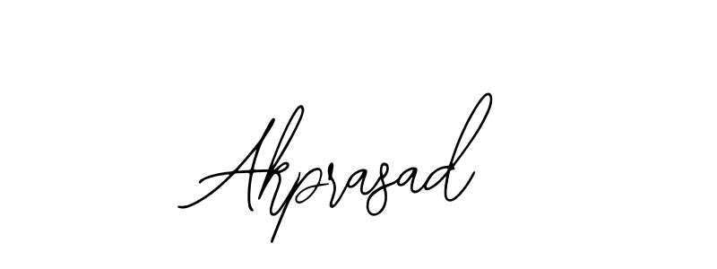 How to make Akprasad name signature. Use Bearetta-2O07w style for creating short signs online. This is the latest handwritten sign. Akprasad signature style 12 images and pictures png