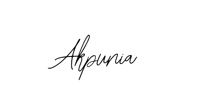 Design your own signature with our free online signature maker. With this signature software, you can create a handwritten (Bearetta-2O07w) signature for name Akpunia. Akpunia signature style 12 images and pictures png