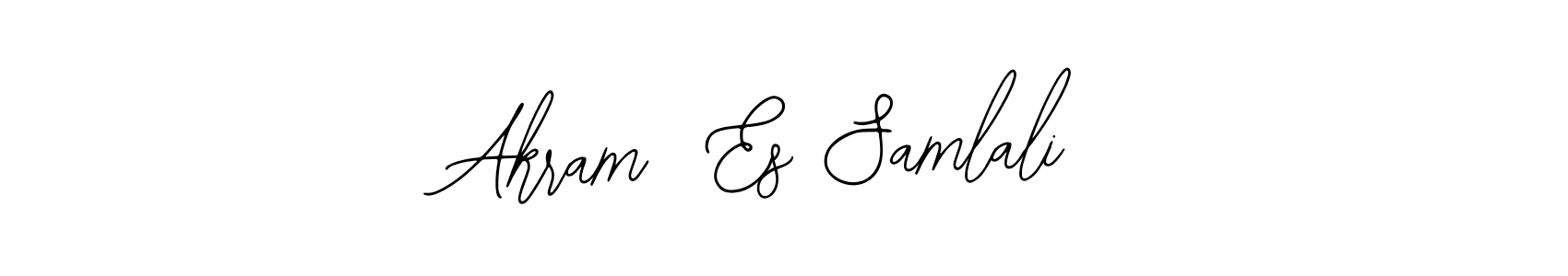 Design your own signature with our free online signature maker. With this signature software, you can create a handwritten (Bearetta-2O07w) signature for name Akram  Es Samlali. Akram  Es Samlali signature style 12 images and pictures png