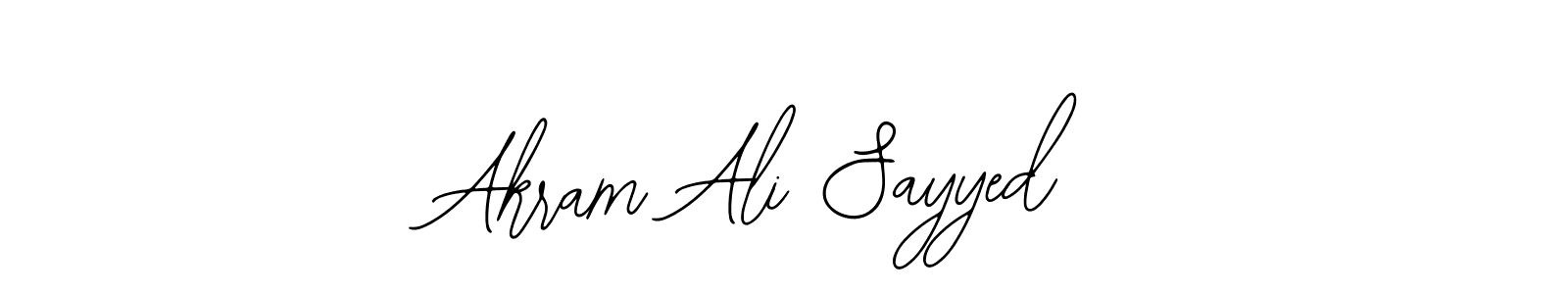 You should practise on your own different ways (Bearetta-2O07w) to write your name (Akram Ali Sayyed) in signature. don't let someone else do it for you. Akram Ali Sayyed signature style 12 images and pictures png