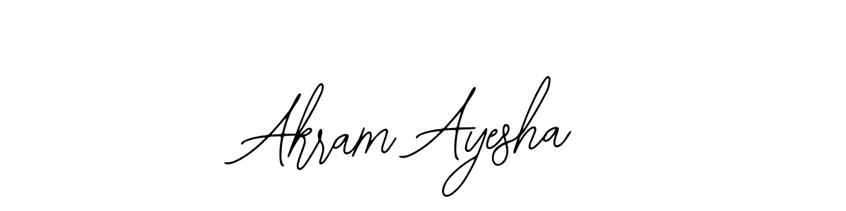 It looks lik you need a new signature style for name Akram Ayesha. Design unique handwritten (Bearetta-2O07w) signature with our free signature maker in just a few clicks. Akram Ayesha signature style 12 images and pictures png