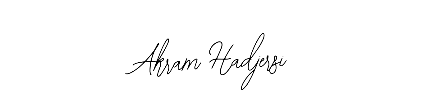 Also You can easily find your signature by using the search form. We will create Akram Hadjersi name handwritten signature images for you free of cost using Bearetta-2O07w sign style. Akram Hadjersi signature style 12 images and pictures png