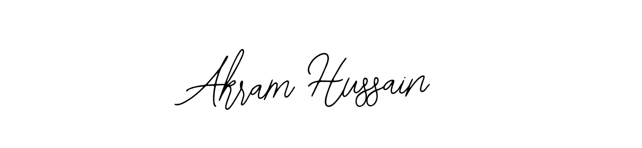 Design your own signature with our free online signature maker. With this signature software, you can create a handwritten (Bearetta-2O07w) signature for name Akram Hussain. Akram Hussain signature style 12 images and pictures png