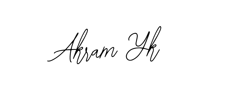 if you are searching for the best signature style for your name Akram Yk. so please give up your signature search. here we have designed multiple signature styles  using Bearetta-2O07w. Akram Yk signature style 12 images and pictures png